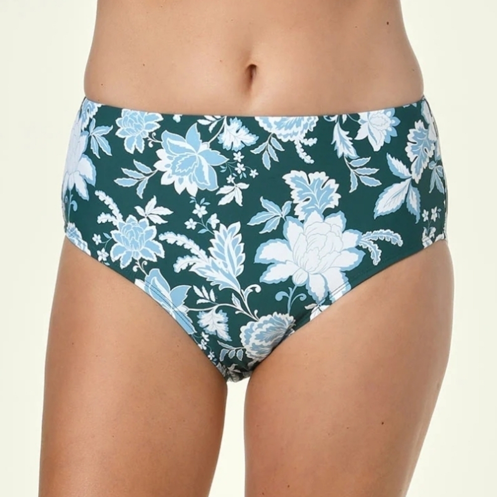 Jantzen Tummy Control Garden Blossum Comfort  Core Bikini Bottoms Women's 18